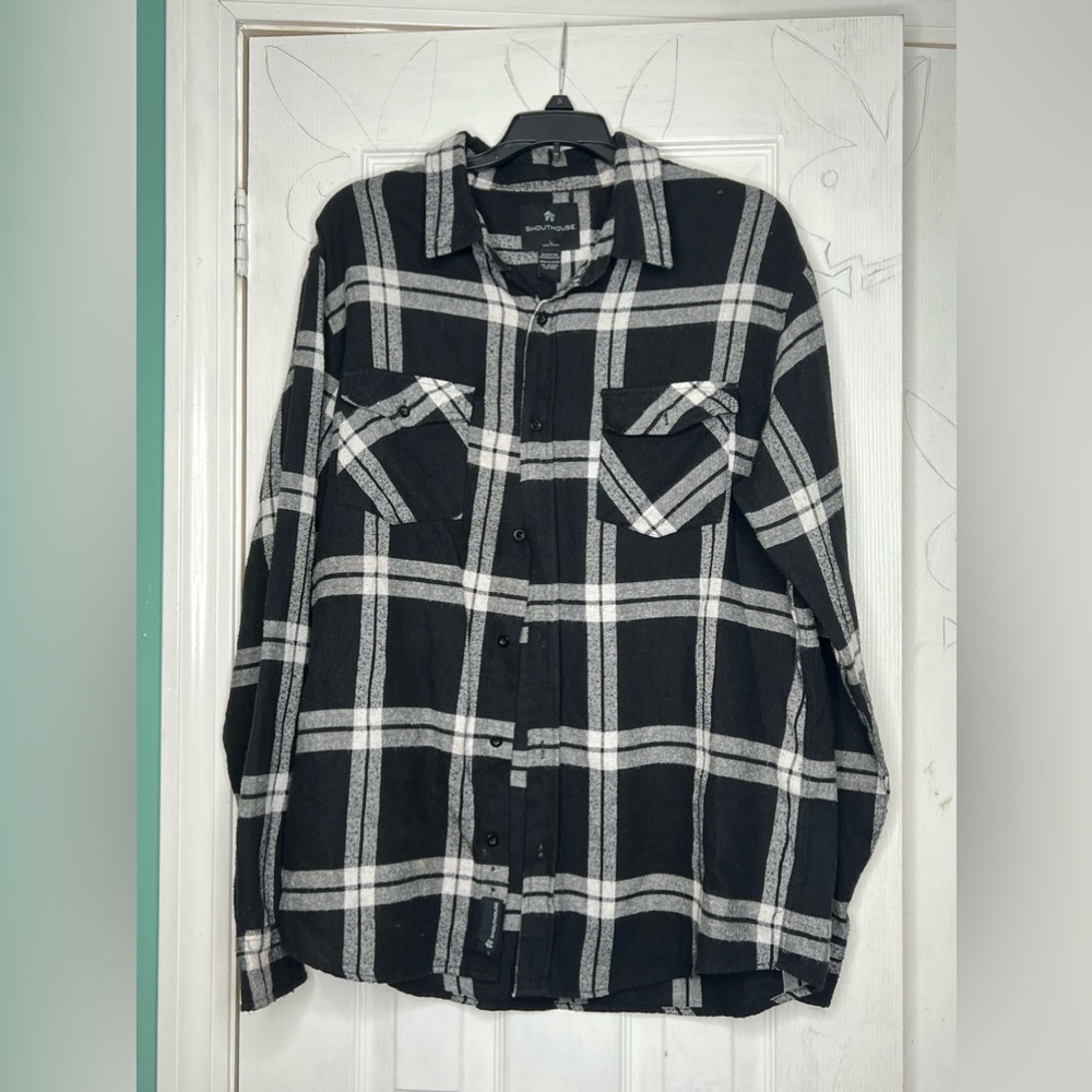 Black and white flannel